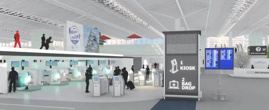 Airbiz virtual graphic in airport design using SketchUp