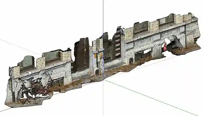 LiDAR scan example in SketchUp