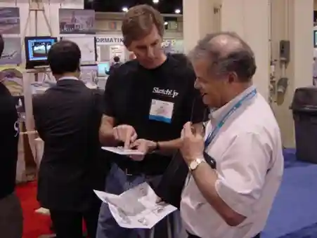AIA Expo 2002 with two key sales team members