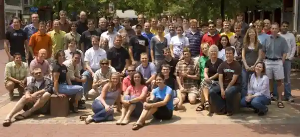 SketchUp team on the Pearl Street mall in Boulder in July 2007