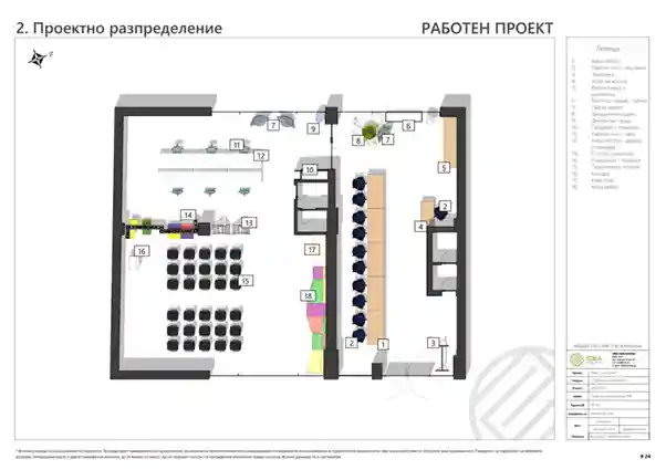 floor place of AECO project