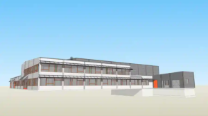 warehouse design prior to render