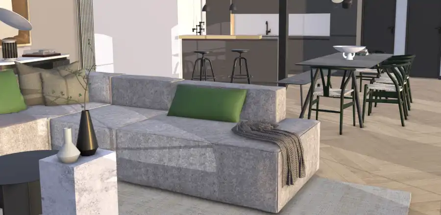 lounge room model sketchup