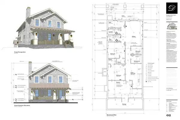 multiple angles of a house layout both 3d and 2d